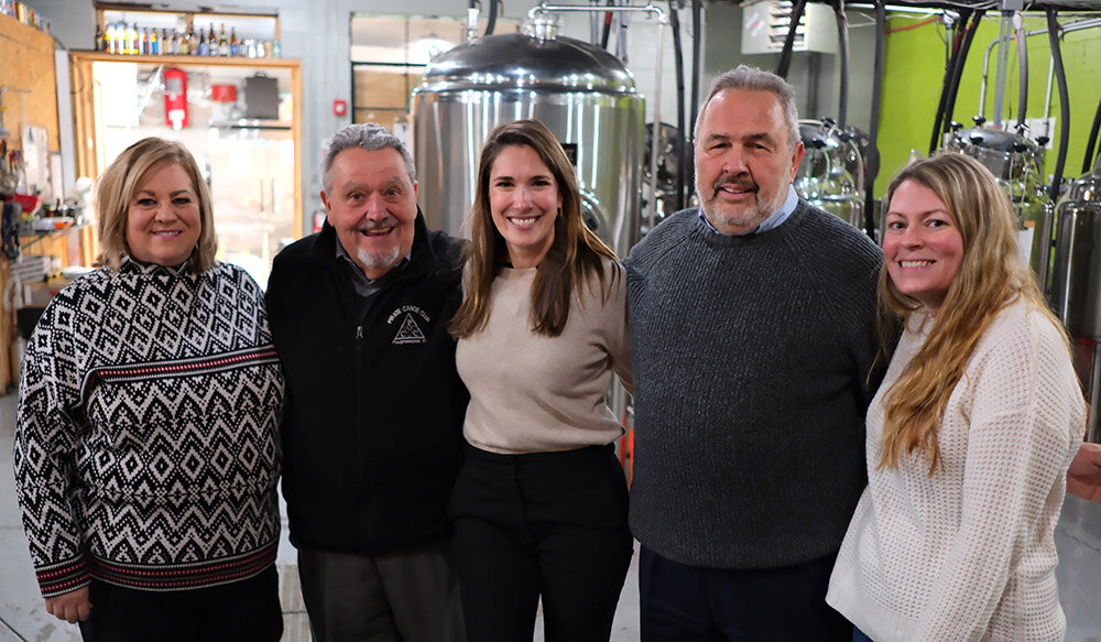 Michelle Hinchey poses with the Lloyd’s elected officials. (l. – r.) Ulster County Legislator Gina Hansut, Town Councilman John Fraino, Hinchey, Lloyd Supervisor Dave Plavchak and Town Councilwoman-elect Tiffany Rizzo.